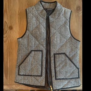 Quilted Herringbone Vest